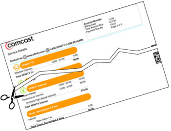 Comcast bill cutter